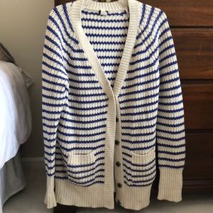 JCrew chunky striped sweater
